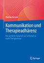 „Kommunikation und Therapieadhärenz“ von Thomas Benoni. Farbverlauf in Rot-Orange, Springer-Logo unten rechts.