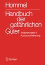„Hommel, Handbuch der gefährlichen Güter, Erläuterungen II, Austauschlieferung“ steht auf rotem Hintergrund. Unten links das Springer-Logo.