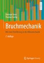 "Bruchmechanik" von Dietmar Gross und Thomas Seelig. Orangefarbener Hintergrund, abstrakte vertikale Linien oben.