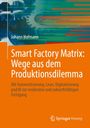 Text: "Smart Factory Matrix: Wege aus dem Produktionsdilemma" von Johann Hofmann. Orange Hintergrund, technische Grafik.