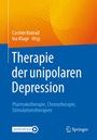 Titel: "Therapie der unipolaren Depression". Autoren: Carsten Konrad, Ina Kluge. Blau-orange Gestaltung, Springer-Logo unten.