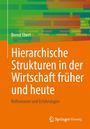 Text: "Bernd Ebert. Hierarchische Strukturen in der Wirtschaft früher und heute. Reflexionen und Erfahrungen." Farbiges Muster oben.