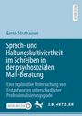 Text: "Enrico Strathausen: Sprach- und Haltungskultiviertheit im Schreiben in der psychosozialen Mail-Beratung." Unten Logos.