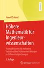 „Höhere Mathematik für Ingenieurwissenschaften“ von Harald Schmid, rot-gelbes Lehrbuch-Cover mit Springer-Logo.