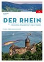 "DER RHEIN" Führer für Binnengewässer. Bild: Fluss mit Schloss und Hügeln, ein Schiff fährt auf dem Wasser.