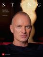 Oben steht "STING". Links: "Basslinie des Lebens" und "Richard Lecocq". Ein Mann mit Glatze und schwarzem Hemd schaut ernst.