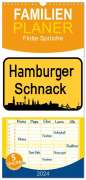 Christine Daus: Familienplaner 2024 - Hamburger Schnack mit 5 Spalten (Wandkalender, 21 x 45 cm) CALVENDO, KAL