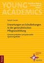 "Young Academics", Buch von Natalie Sander über Schulleitungserwartungen in der Pflegeausbildung. Logo der Hochschule Mainz.