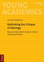 Text: "YOUNG ACADEMICS, Soziologie 17, Joshua M. Makalintal, Rethinking the Critique of Ideology: Resources from W.E.B. Du Bois’s Critical Theory and Practice, Tectum." Gelbe Streifenstruktur.