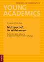 "Mutterschaft im Hilfekontext" von Annalena Schellenberg, gelbes Cover mit horizontalen Streifen, Tectum Verlag.