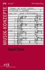 „218 VII/2027“, „Ulrich Tadday (Hrsg.)“, „MUSIK-KONZEPTE“, „Aurel Stroe“. Notenseite, roter Hintergrund.