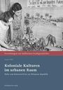 Oben: "So sieht es aus bei braven Kolon..."  
Buchcover: Schwarz-Weiß-Foto von Menschen, Palmen und Tieren.