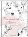 "Der verliebte Schwan und 35 weitere Fabeln." Zeichnungen von Tieren: Schwein, Hirsch, Eule, und Bär.