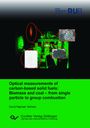 Titel: "Optical measurements of carbon-based solid fuels: Biomass and coal." Name: David Raphael Tarlinski. Logo: Cuvillier Verlag.
