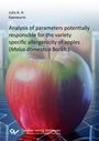 Titel: "Analysis of parameters potentially responsible for the variety specific allergenicity of apples (Malus domestica Borkh.)". Im Hintergrund ein Apfel.