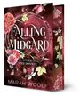 "Falling Midgard: Stolz und Donner" von Marah Woolf. Gestaltung mit floralen Mustern, Schmetterlingen und einem mystischen Kreis.