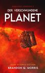 "Marchenko Logbücher 6: Der verschwundene Planet." Eine dunkle Struktur schwebt vor einem roten Kosmos-Hintergrund.
