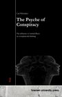 "bremen university press", Titel: "The Psyche of Conspiracy", subtile Grafik von zwei profilseitigen Gesichtern.