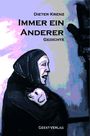 "Dieter Krenz: Immer ein Anderer. Gedichte. Geest-Verlag." Illustration einer Frau im Profil mit Kopftuch.