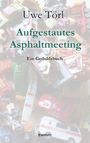 Titel: "Aufgestautes Asphaltmeeting". Untertitel: "Ein Geduldsbuch" von Uwe Törl. Hintergrund: Spielzeugautos.