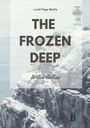 "The Frozen Deep" von Wilkie Collins. Schnee und Felsen, Leuchtturm im Hintergrund; winterliche Küstenlandschaft.