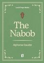 Buchtitel "The Nabob" von Alphonse Daudet. Grünes Cover mit dekorativen Ecken, Logo unten.