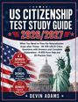 US Citizenship Test Study Guide 2026/2027 mit Bonus-Material. Freiheitsstatue und Kapitol im Hintergrund.