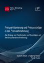 "Preispartitionierung und Preiszuschläge in der Preiswahrnehmung". Blaue Hintergrundgrafik mit weißen Linien.