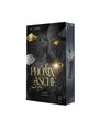 „Phönix Asche: Die Saat der Nacht“ von Pia L. Sorrel. Auf dunklem Hintergrund ein stilisierter Phönix in Gold und Schwarz.