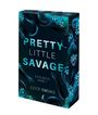 „PRETTY LITTLE SAVAGE“, „SICK BOYS BAND 1“, „LUCY SMOKE“. Illustration: Schlangen, Blumen, ein Totenkopf.
