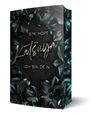 Buchtitel: „Katsuya: Ich bin dein“. Autor: S.M. Hope. Dunkler Hintergrund mit türkisfarbenen Blumen.