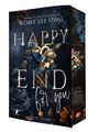 "Happy End for You", Band 2 von Romy Lee Stone, darkes Design mit blauen Rosen und goldenen Elementen.