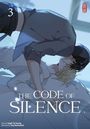 "THE CODE OF SILENCE", eine Nummer 3, zwei Menschen in naher, emotionaler Umarmung, sanfte Beleuchtung.