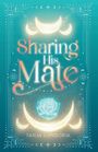 "Sharing His Mate" von Tanja Longoria. Blaues Design mit Mondphasen, einer Rose und dekorativen Mustern.
