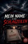 Texte: Ein Mann. Eine Stadt. Eine Geschichte. Tobias: Mein Name in den Schlagzeilen. Gefälscht. Wuppertal. Dramatische Kulisse mit Wuppertaler Schwebebahn und Akten.