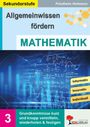 "Mathematik: Allgemeinwissen fördern" steht oben. Unten Notizen "Informativ", "Innovativ", "Individuell". Hintergrund: Formeln.