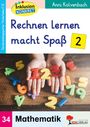 "Inklusion KONKRET", "Rechnen lernen macht Spaß 2", "Mathematik". Hände halten bunte Zahlen.