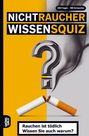 Logo mit Text „NICHTRAUCHER WISSENSQUIZ“, großer Fragezeichen, zerrissener Zigarette und Rauch.