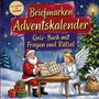 Schlauvento Interactive: Briefmarken-Adventskalender: Quiz-Buch mit Fragen und Rätsel, Buch