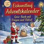 „Eiskunstlauf Adventskalender. Quiz-Buch mit Fragen und Rätsel. Von leicht bis schwer.“ Weihnachtsmann, Engel, Geschenke, Tannenbaum.