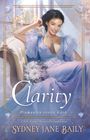 "Clarity: Diamanten erster Güte" und "USA-Today-Bestsellerautorin Sydney Jane Baily". Illustration einer Frau in blauem Kleid.