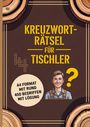 "Kreuzworträtsel für Tischler", "A4 Format mit rund 450 Begriffen mit Lösung", Illustration eines lächelnden Mannes.