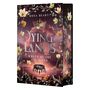 ROSA HEART, DYING LANDS, WRATH OF THE FAE QUEEN, blumiger Rahmen, Krone vor dramatischem Himmel, stilvolles Cover.