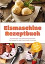 "Eismaschine Rezeptbuch. Die leckersten und abwechslungsreichsten Eis Rezepte." Zwei Schüsseln mit Eiscreme.