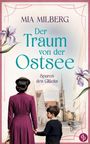 Titel: "Der Traum von der Ostsee", Autorin: Mia Milberg. Eine Frau und ein Junge in einer europäischen Altstadt.