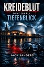 „KREIDEBLUT - SONDERFALL TIEFENBLICK” steht in großen Buchstaben über einer nächtlichen Wasser- und Stadtszene.