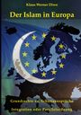 Titel: "Der Islam in Europa". Die Illustration zeigt Europa mit Halbmond und EU-Sternen.