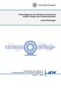 Lukas Ranzinger: Fehlerdiagnose bei Drehstrommaschinen mittels Analyse der Frequenzantwort, Buch