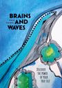 "Brains and Waves", "Henrike Falkenberg", "Discover the power of your true self". Abstrakte Zeichnung, blaue Töne.