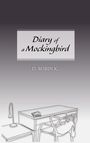 „Diary of a Mockingbird“ und „D. ROBIN K.“ sind in der Mitte. Zeichnung: Tisch mit Lampe, Stuhl und Buch.